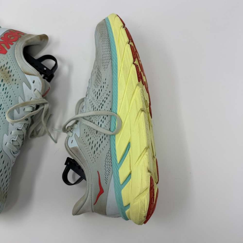 Hoka One One Clifton 7 Morning Mist Hot Coral Women Shoes 1110509 MMHC Size 10.5 - Picture 6 of 14
